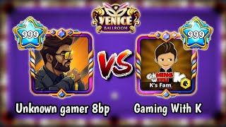 GamingWithK In Venice 😱‼️ | Trophy 🏆 Road - 8 ball pool ~unknown gamer 8bp screenshot 3