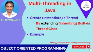 91 Create a thread by extending (Inheriting) Built-in Thread class