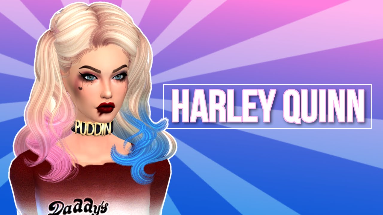 the sims 4 create a sim harley quinn youtube