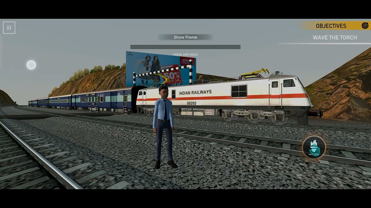 Train ke samne hathi aage unko bhagane pade