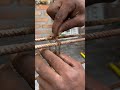 Any bricklayer who does not know this rebar tying technique #InnovationUSA #SecureFix #ProTrick