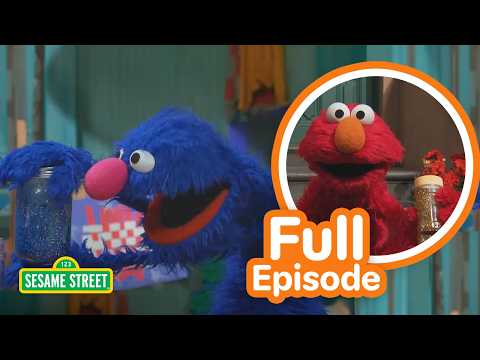 Elmo Makes a Glitter Jar | Sesame Street Full Episode