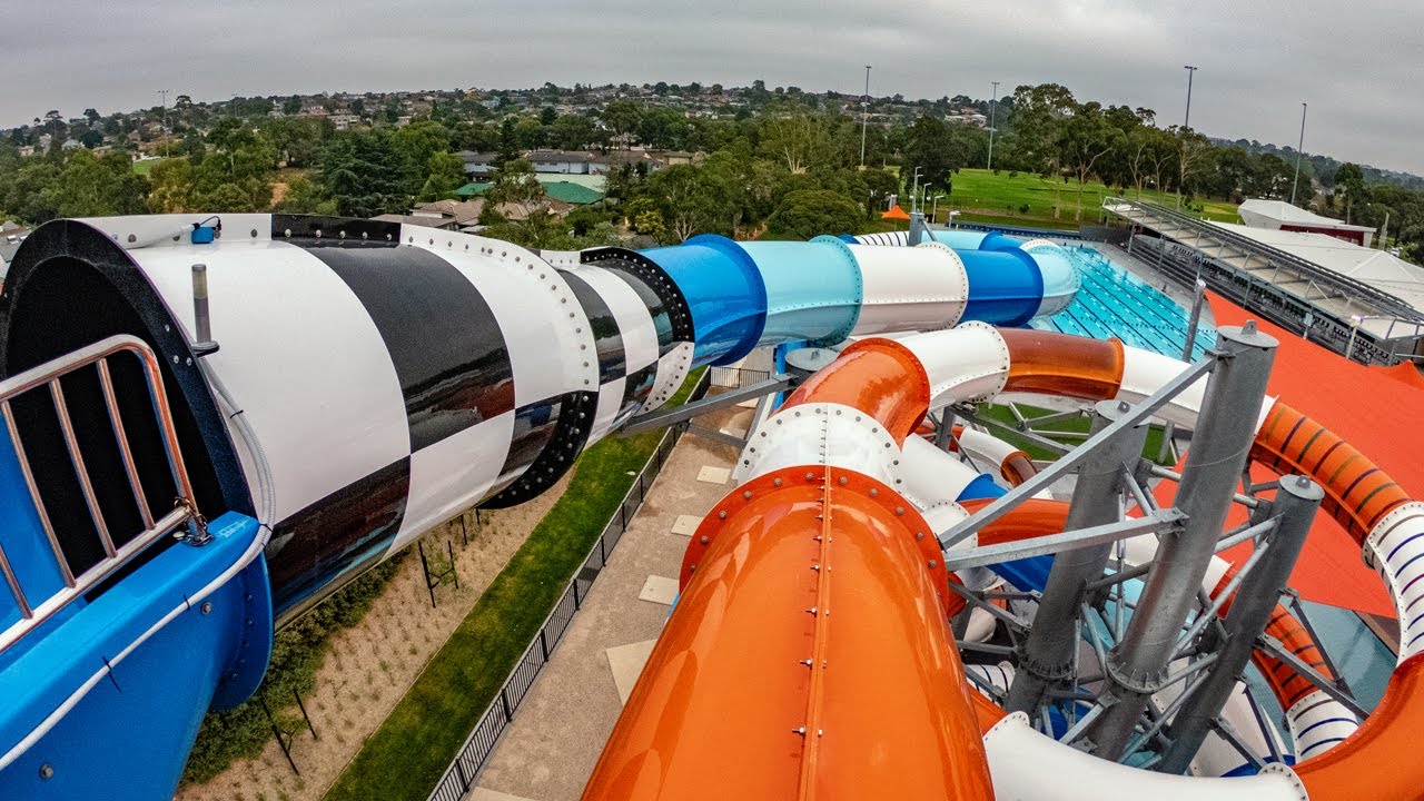 raft-water-slide-new-oak-park-sports-and-aquatic-centre-youtube