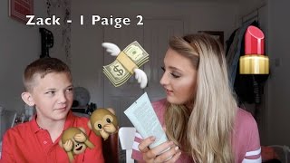 Brother Guesses the Price of Girly Things | Paige Alicia Beauty