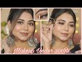 Affordable & Easy Saraswati Puja Makeup Using Q-tip | Makeup for beginners