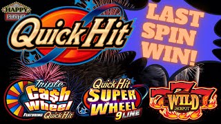 SAVED by LAST SPIN on Quick Hit Triple Cash Wheel!  Quick Hit games @Yaamava ! screenshot 5
