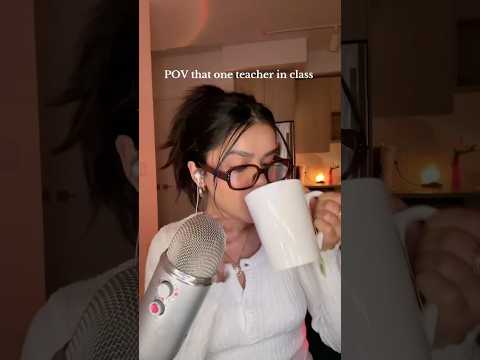 ASMR Teacher Roleplay #asmrroleplay #teachers #shortsviral #comedy #relatable