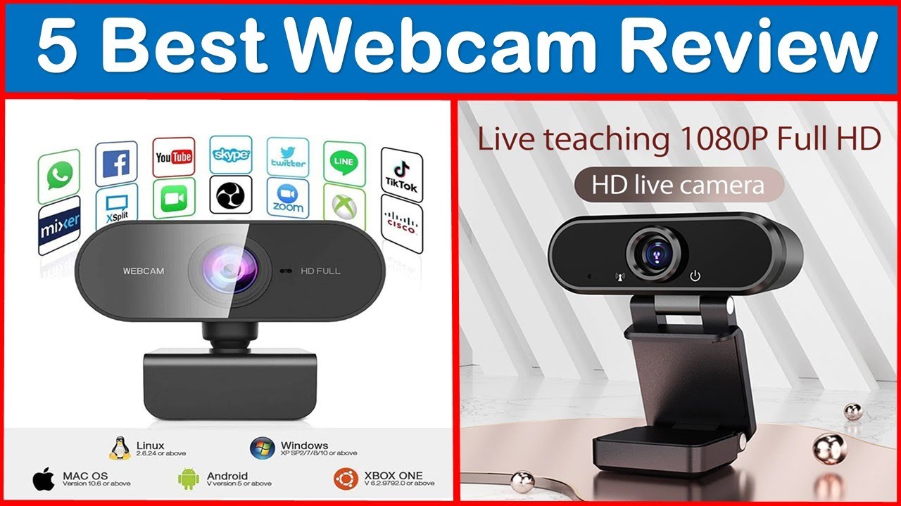 Top 5 Best Webcam Review | 1080P Full HD Streaming Webcam for PC With Microphone