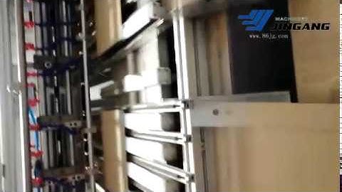 5. ZDJ-1000 Automatic Flatbed Grooving Machine, L shape knife on mdf board grooving