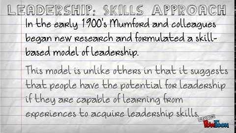 Skills Approach Overview
