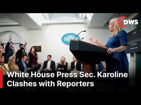 Video FULL: Karoline Faces Press on Trump’s Iran Strategy, Hormuz Demands & Future Peace Talks! | AC1E