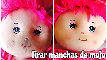 Como tira mancha do rosto da boneca?