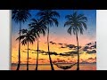 Tropical Painting STEP by STEP Acrylic Tutorial (ColorByFeliks)