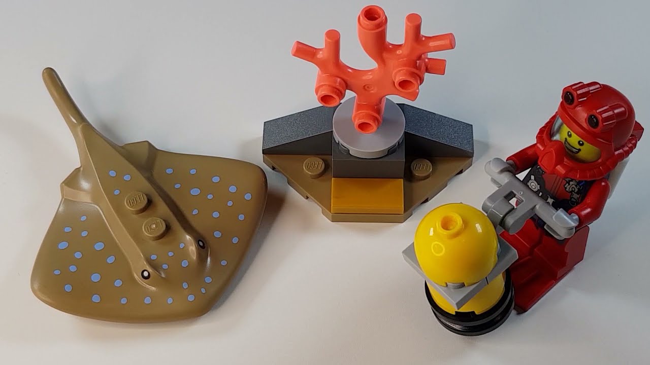 Lego City 30370 - Diver - Real Time Build - Relax Unboxing