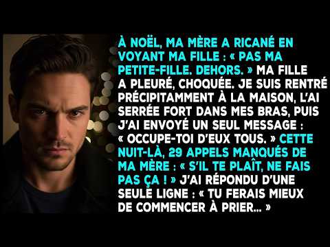 À Noël, ma mère a ricané en voyant ma fille ： « Pas ma petite fille  Dehors  »........