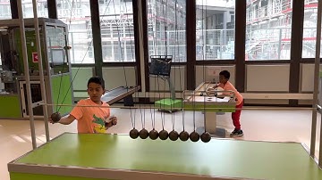 Newtons cradle - Conservation of Momentum , Collision of Pendulums #pendulum #luxembourg