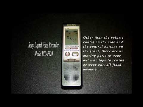 Video: Sony ICD-P620 Digitaler Sprachrecorder - Matador Network