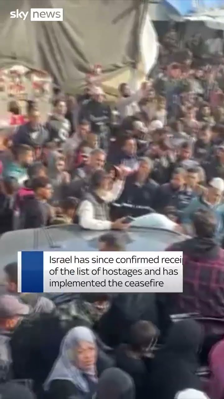 Celebrations in Gaza as ceasefire comes into effect