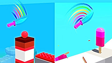 Slice It All ! Black Knife levels Gameplay Part 14 android, ios