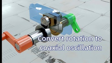 Convert rotation to coaxial oscillation:Sine Mechanism Scheme