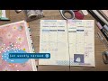 Last January weekly spread on my Bullet Journal - Midori MD A6