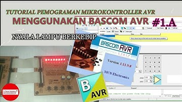 Membuat program lampu kedip pada Mikrokontroller ATmega 16 dengan aplikasi BASCOM AVR