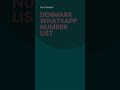 Denmark WhatsApp Number List | Bulk Email Data