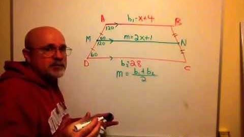 Trapezoid Median Example #2