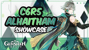 C6 R5 Alhaitham Showcase (Level 90 Character + Weapon) | Genshin Impact 3.4
