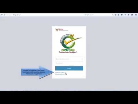 Tutorial E PUPNS Informasi Lupa Login Password