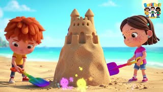 Kumdan Kale Yaptım! Denizle Dans Ediyoruz! 🏰🌊 Eğlenceli Çocuk Şarkısı
