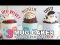3 Mug cakes con chocolate | Red Velvet, Nutella y Oreo | Quiero Cupcakes!