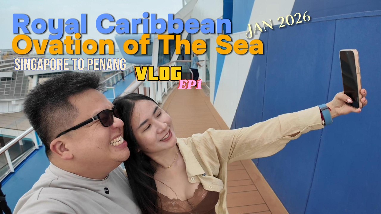 My Wife’s First Ever Cruise – Boarding Day (EP1) | Royal Caribbean Ovation of the Seas 🚢