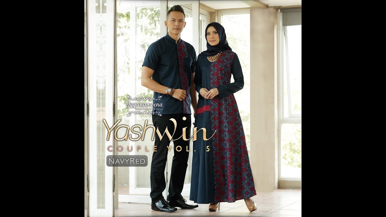 Trend Gamis Batik Modern Terbaru Couple Keluarga Untuk Pesta Lebaran