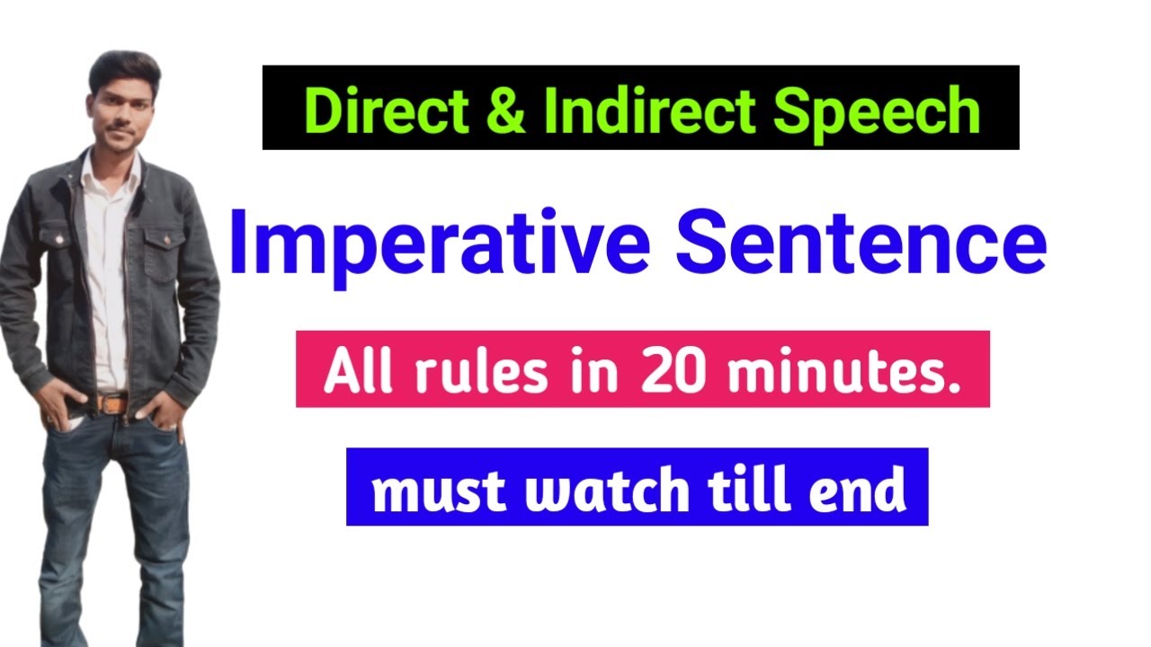 direct and indirect speech imperative sentences exercises with answers
