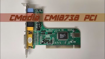 CMedia CMI8738 PCI soundcard playing Beneath a Steel Sky intro music (Adlib OPL2-FM)