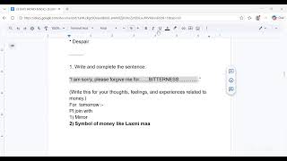 ASSIGNMENT PRACTICE - MONEY MAGICS-- : 23 DAYS SESSION WITH SHUKRANA GRATITUDE EDUCATION