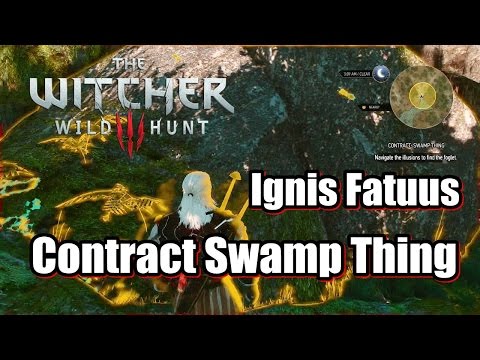 Video: The Witcher 3 - Swamp Thing: Hoe Ignis Fatuus Te Doden