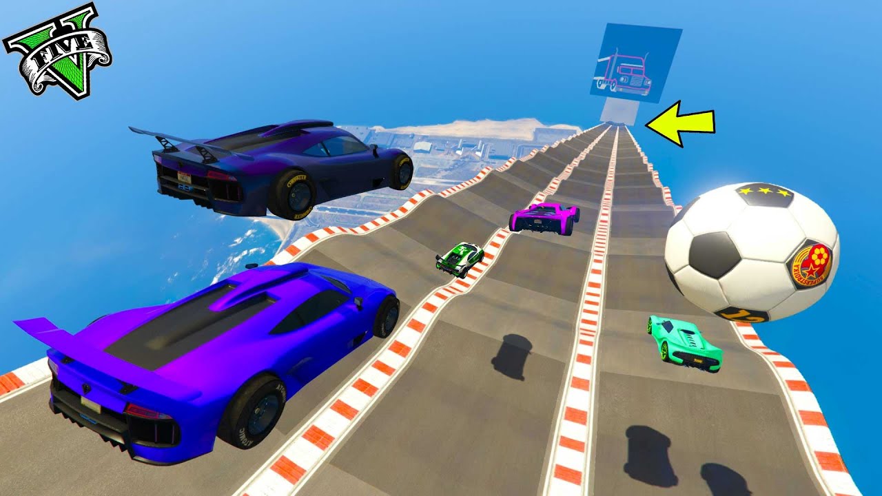 GTA 5 ONLINE 🐷 MEGA RAMPA ASFALTO 5000% IMPOSSIBILE !!! 🐷 DAJE !!