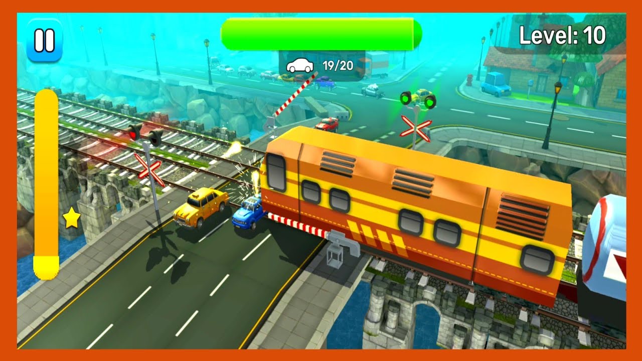 RAILROAD CROSSING 2NEW UPDATE NEW TRAIN & NEW CROSSING LEVEL
