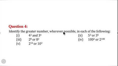 Exponents and Powers Ex 13.1-Q4 || Q 4, Ex 13.1-Exponents and Powers Chapter 13-Maths Class7th-NCERT