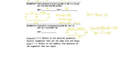 1.2 Segments and Distance
