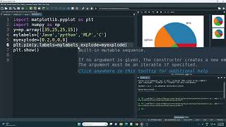Matplotlib Pie Chart / Plot - How to Create a Pie Chart in Python Matplotlib ML in Hindi 15