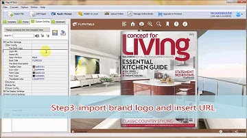 Flip Html5, embed Brand Logo to PDF to FlipBook quickly