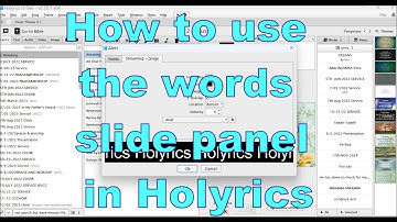Holyrics 2025!Using the slide panel in Holyrics @shortcutguide Step-by-Step Guide