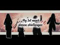 My 1st week dance challenges|othaiyadi pathayila|67|sidetoside | hooligan | they don't know about us