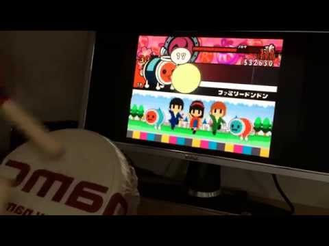 太鼓の達人 wii 2 ファミリードンドン フルコンボ タタコンplay