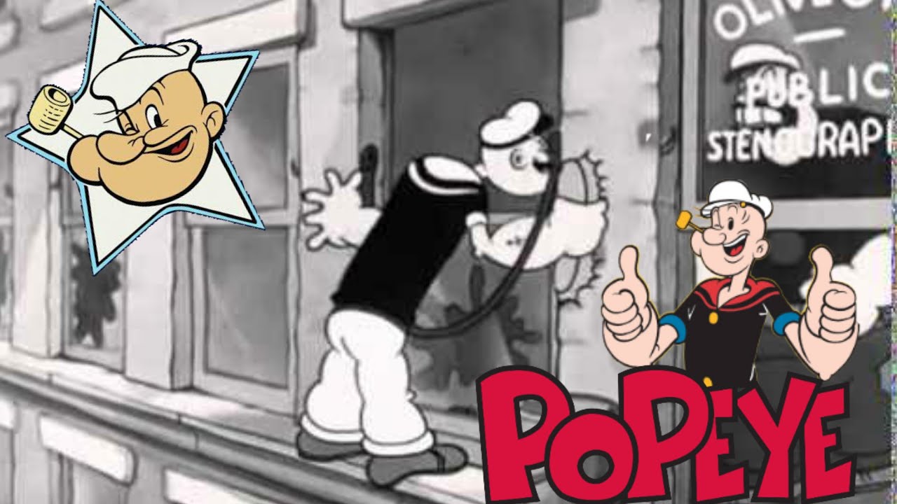 Popeye Washing POPEYE THE PANELESS WINDOE WASH(1937)|POPEYE THE SAILOR MAN|mp4 - YouTube