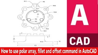Famous How to use polar array, fillet and offset command in AutoCAD 💔👍💖💥 Profile