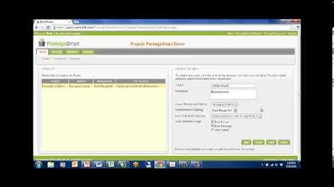 PackageSmart: How to Select or Create a Project